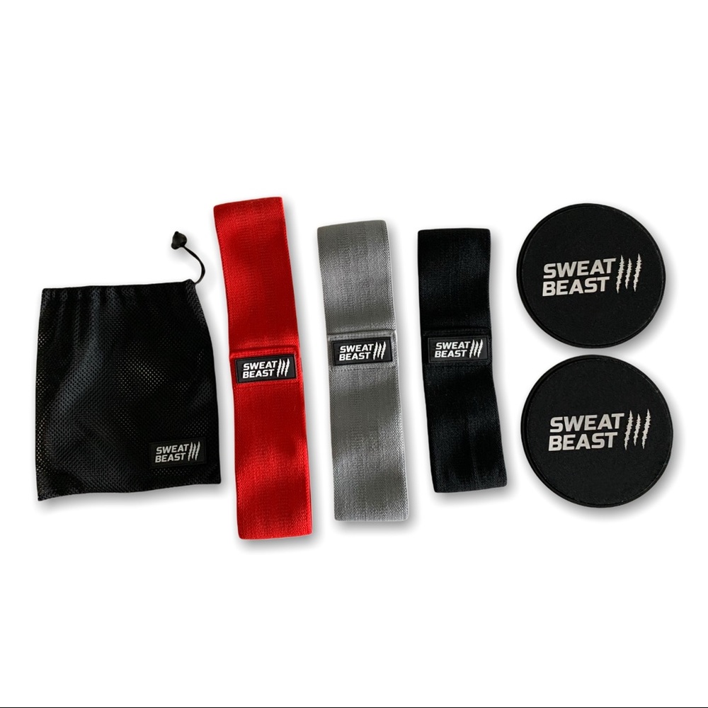 Resistance Bands + Exercise Slider Pack